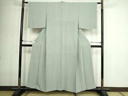 平和屋着物■上質な色無地 作家物 秘色色 正絹 逸品 DABE9224sf