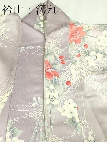 平和屋着物■上質な小紋 草花文 金彩 正絹 逸品 DABE9226sf