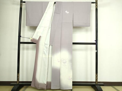 平和屋着物■訪問着 刺繍 草花文 正絹 逸品 DABE9229sf