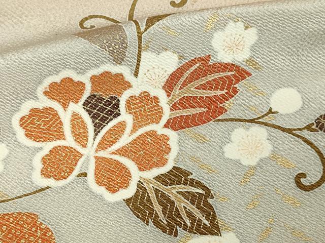 平和屋着物■訪問着 鳳凰更紗花文 暈し染め 金彩 正絹 逸品 DABE9230sf