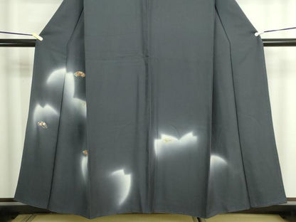 平和屋着物■訪問着 刺繍 地紙花文 暈し染め 正絹 逸品 DABE9238sf