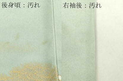 平和屋着物■訪問着 風景草花文 金彩 正絹 逸品 DABE9243sf