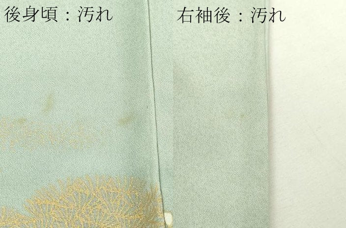 平和屋着物■訪問着 風景草花文 金彩 正絹 逸品 DABE9243sf