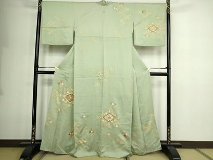 平和屋着物■訪問着 花菱文 金彩 正絹 逸品 DABE9246sf