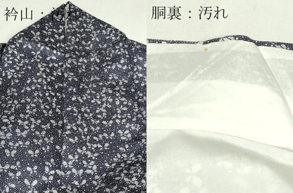 平和屋着物■上質な小紋　舞蝶文　正絹　逸品　DABE9251sf