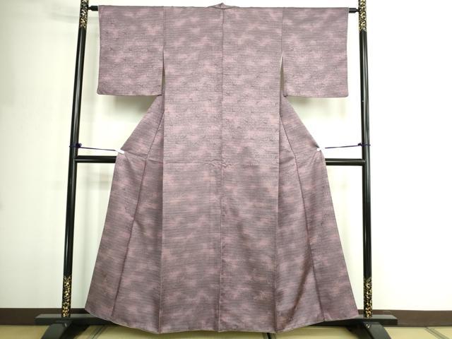 平和屋着物■上質な小紋　流水飛鶴文　暈し染め　正絹　逸品　DABE9252sf
