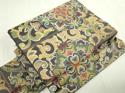 平和屋本店▼つけ帯　唐織　彩華瑞宝錦　本金箔　正絹　逸品　DABE9304sf