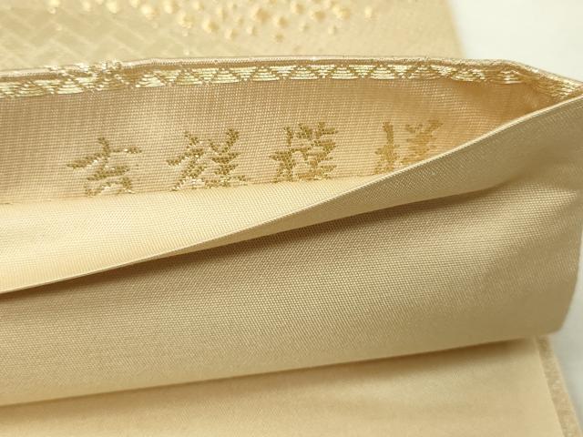 平和屋本店▼六通柄袋帯　唐織　吉祥模様　24ｋ本金箔　正絹　逸品　DABE9313sf 平和屋本店▽六通柄袋帯 唐織 吉祥模様 24k本金箔 正絹 逸品