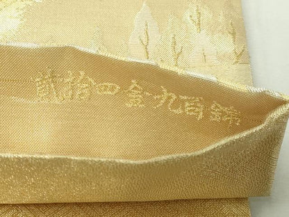 平和屋本店▼六通柄袋帯　都の四季　貮捨四金九百錦　正絹　逸品　DABE9440sf