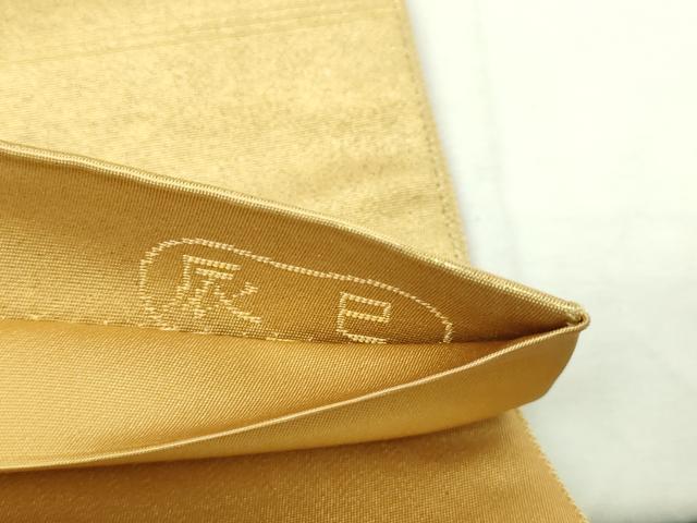 平和屋本店▼六通柄袋帯　古典全紗漆箔　正絹　逸品　DABE9455sf