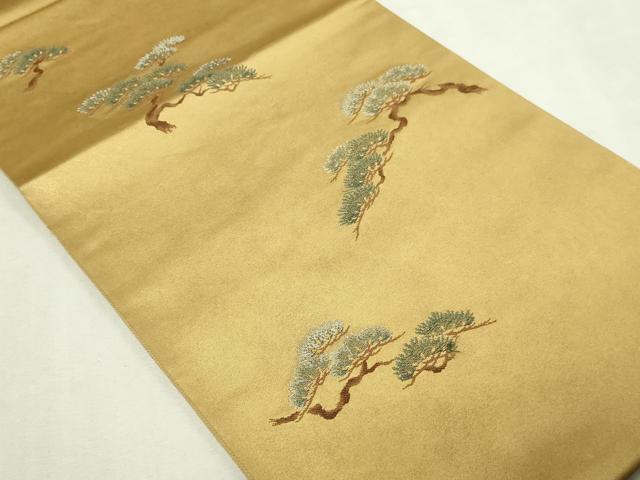 平和屋本店▼六通柄袋帯　古典全紗漆箔　正絹　逸品　DABE9455sf