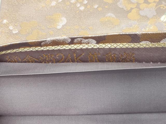 平和屋本店▼六通柄袋帯　鳳凰御所車花文　九百錦織　純金箔24ｋ　貮重箔　正絹　逸品　DABE9459sf