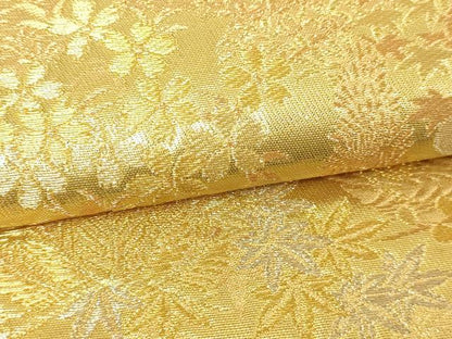 平和屋本店▼西陣　じゅらく謹製　六通柄袋帯　古都京勝錦繍絵巻　金閣箔　正絹　逸品　DABE9462sf