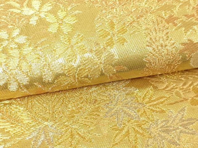 平和屋本店▼西陣　じゅらく謹製　六通柄袋帯　古都京勝錦繍絵巻　金閣箔　正絹　逸品　DABE9462sf