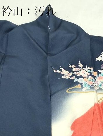 平和屋着物■豪華振袖 御所車花文 暈し染め 金彩 正絹 逸品 DABE9479sf