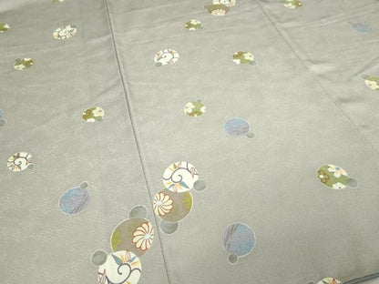 平和屋着物■上質な小紋　花丸文　金彩　正絹　逸品　DABE9482sf