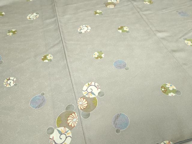 平和屋着物■上質な小紋　花丸文　金彩　正絹　逸品　DABE9482sf