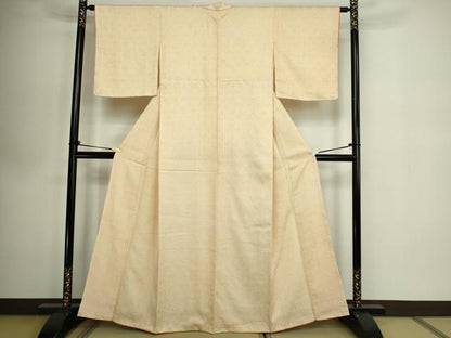 平和屋着物■大変加工の良い総絞り小紋　正絹　逸品　DABE9485sf