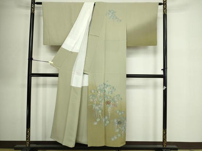 平和屋着物■訪問着　藤花文　暈し染め　正絹　逸品　DABE9487sf