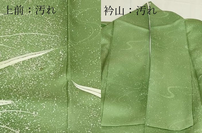 平和屋着物■訪問着　流水枝葉文　金彩　正絹　逸品　DABE9499sf