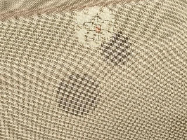 平和屋着物■上質な紬　舞花文　正絹　逸品　 DABE9503sf