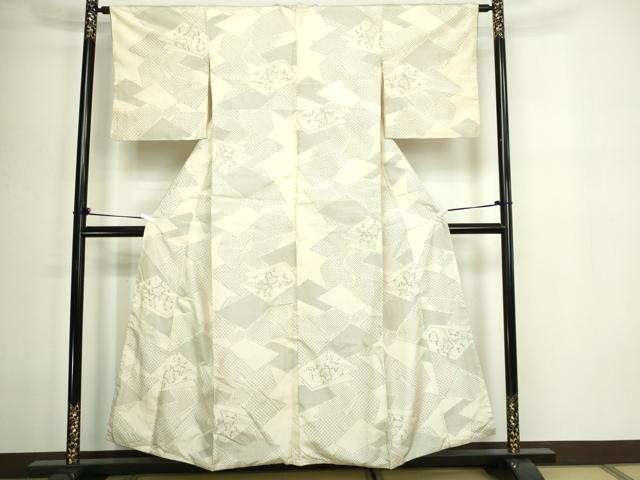 平和屋着物■本場白大島紬　辻が花　正絹　逸品　DABE9505sf