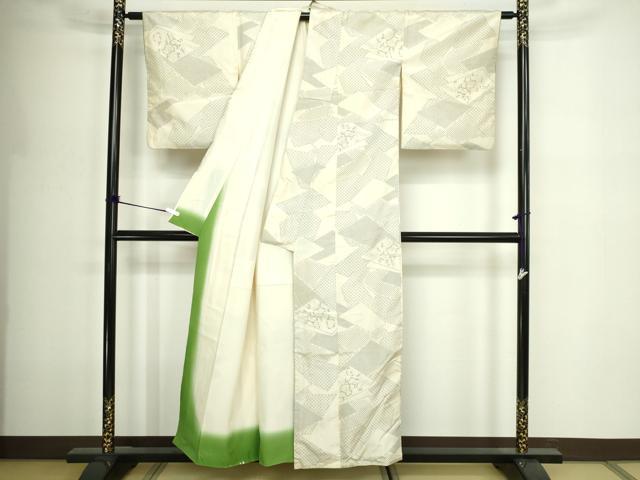 平和屋着物■本場白大島紬　辻が花　正絹　逸品　DABE9505sf