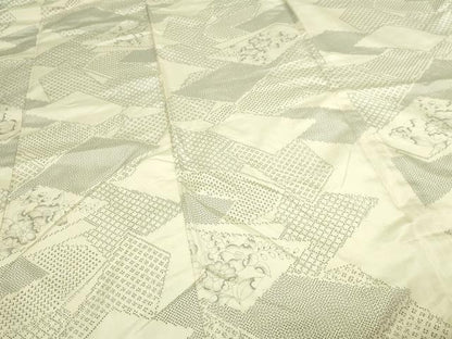 平和屋着物■本場白大島紬　辻が花　正絹　逸品　DABE9505sf