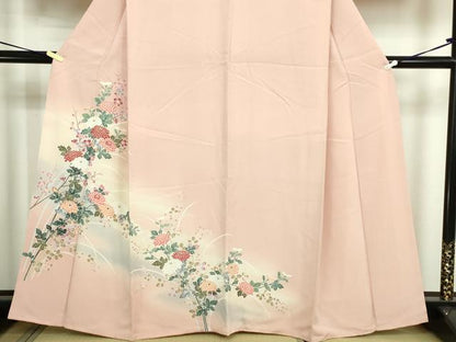 平和屋着物■訪問着　草花文　暈し染め　正絹　逸品　DABE9507sf