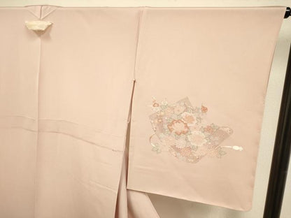 平和屋着物▽中国三大刺繍　スワトウ刺繍　汕頭刺繍　相良刺繍　総刺繍　訪問着　単衣　絵巻花文　金彩　正絹　逸品　DABE9531du