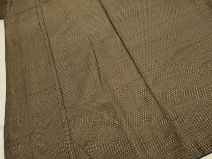 平和屋着物■男性 本場大島紬 アンサンブル 長羽織 間道 正絹 逸品 DABE9539du