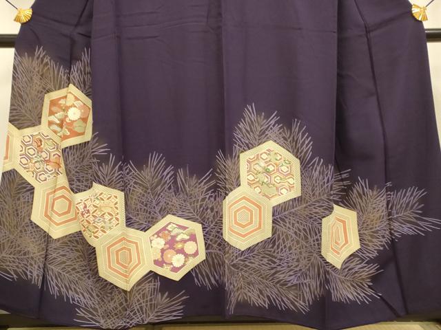 平和屋着物■豪華色留袖 刺繍 宝尽くし亀甲花文 金彩 正絹 逸品 DABE9545du