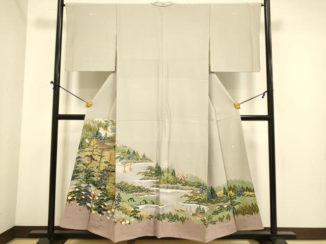 平和屋着物■豪華色留袖 作家物 風景文 正絹 逸品 DABE9546du