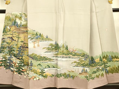 平和屋着物■豪華色留袖 作家物 風景文 正絹 逸品 DABE9546du