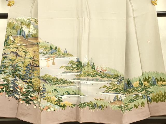 平和屋着物■豪華色留袖 作家物 風景文 正絹 逸品 DABE9546du