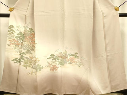 平和屋着物■豪華色留袖 寿光織 風景文 暈し染め 金糸 正絹 逸品 DABE9550du