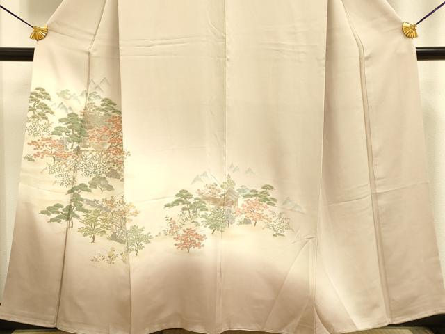平和屋着物■豪華色留袖 寿光織 風景文 暈し染め 金糸 正絹 逸品 DABE9550du