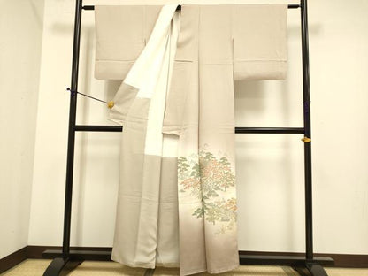 平和屋着物■豪華色留袖 寿光織 風景文 暈し染め 金糸 正絹 逸品 DABE9550du