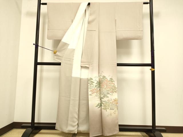 平和屋着物■豪華色留袖 寿光織 風景文 暈し染め 金糸 正絹 逸品 DABE9550du