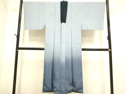 平和屋着物■男性 長襦袢 袷 一富士二鷹三茄子 暈し染め 正絹 逸品 DABE9553du