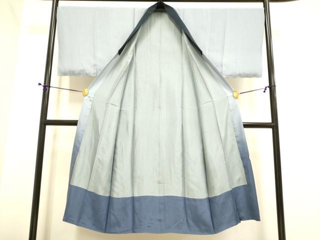 平和屋着物■男性 長襦袢 袷 一富士二鷹三茄子 暈し染め 正絹 逸品 DABE9553du