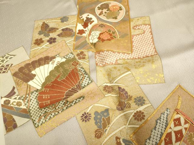平和屋着物■豪華色留袖　駒刺繍　色紙花蝶文　金彩　正絹　逸品　DABE9556du