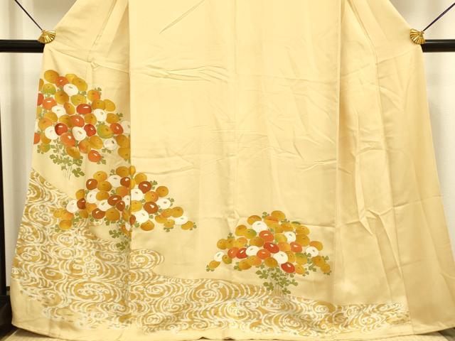平和屋着物■豪華色留袖 刺繍 万寿菊 金彩 正絹 逸品 DABE9571du