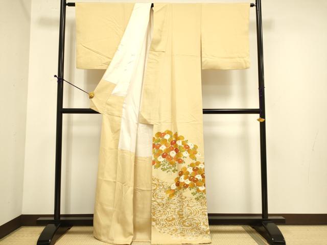 平和屋着物■豪華色留袖 刺繍 万寿菊 金彩 正絹 逸品 DABE9571du