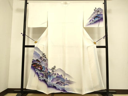 平和屋着物■訪問着　風景文　正絹　逸品　DABE9572du