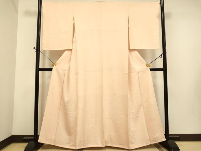 平和屋着物■上質な色無地 風景文 赤香色 正絹 逸品 DABE9587du