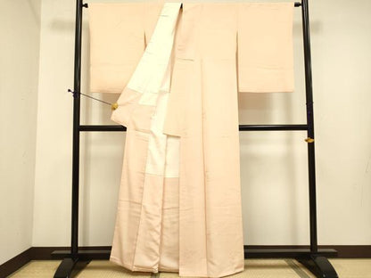 平和屋着物■上質な色無地 風景文 赤香色 正絹 逸品 DABE9587du