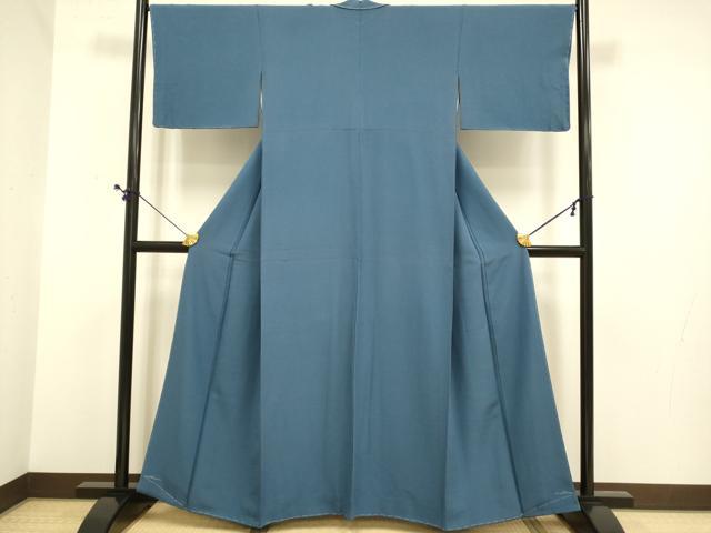 平和屋着物●上質な色無地　濃い薄花色　正絹　逸品　未使用　DABE9601du