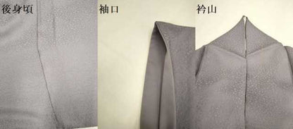 平和屋着物●上質な色無地　舞花地紋　薄色　正絹　逸品　DABE9603du
