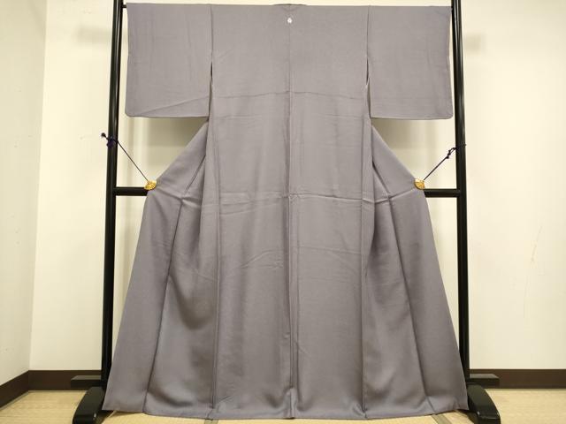 平和屋着物●上質な色無地　舞花地紋　薄色　正絹　逸品　DABE9603du